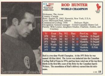 1993 Ice Hot International #18 Rod Hunter Back